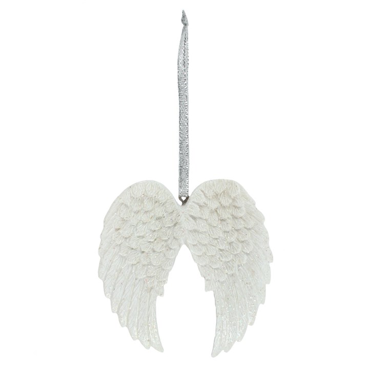 Double Glitter Angel Wing Hanging Decoration Double Glitter Angel Wing Hanging Decoration