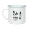 Ride The Waves Enamel Mug