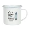 Ride The Waves Enamel Mug Ride The Waves Enamel Mug