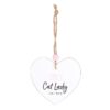 Crazy Cat Lady Hanging Heart Sentiment Sign