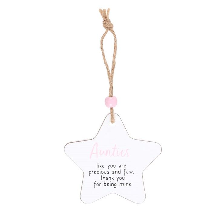Aunties Hanging Star Sentiment Sign Aunties Hanging Star Sentiment Sign