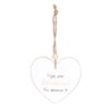 Enjoy Your Retirement Hanging Heart Sentiment Sign