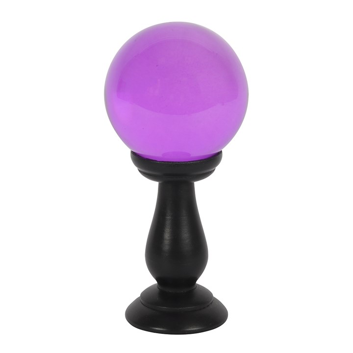 Small Purple Crystal Ball on Stand Small Purple Crystal Ball on Stand