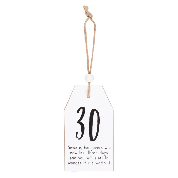 30 Milestone Birthday Hanging Sentiment Sign 30 Milestone Birthday Hanging Sentiment Sign