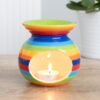 Rainbow Stripe Oil Burner Rainbow Stripe Oil Burner