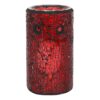 Red Pillar Crackle Glass Oil Burner Red Pillar Crackle Glass Oil Burner