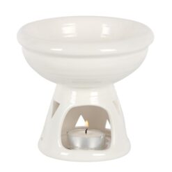 Alternative view of Off White Deep Bowl Oil Burner