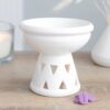 Off White Deep Bowl Oil Burner Off White Deep Bowl Oil Burner
