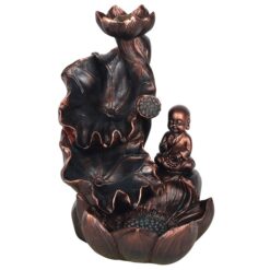 Alternative view of Bronze Effect Buddha Backflow Incense Burner
