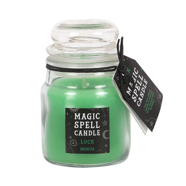 Green Tea 'Luck' Spell Candle Jar Green Tea 'Luck' Spell Candle Jar