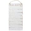 Winter checklist Wooden Wall Sign Winter checklist Wooden Wall Sign