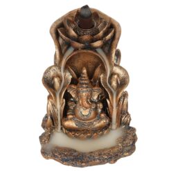 Alternative view of Bronze Ganesh Backflow Incense Burner
