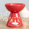 Red Deep Bowl Oil Burner Red Deep Bowl Oil Burner