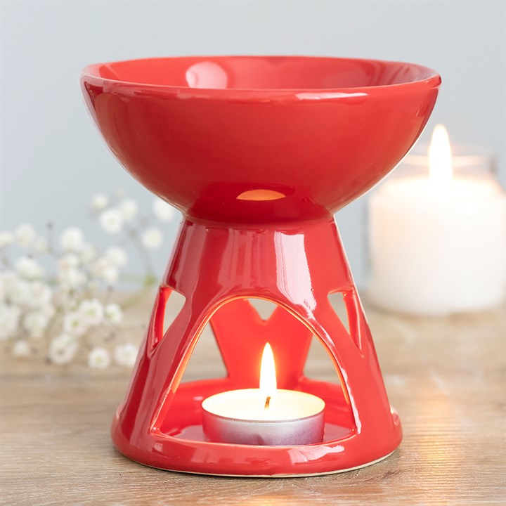 Red Deep Bowl Oil Burner Red Deep Bowl Oil Burner - Image 4