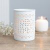 White Matte Cut Out Oil Burner