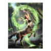 19x25cm Earth Element Sorceress Canvas Plaque by Anne Stokes