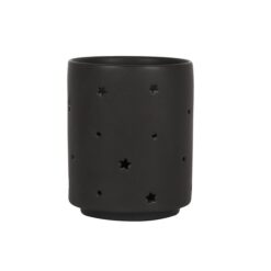 Alternative view of Small Black Triple Moon Cut Out Tealight Holder