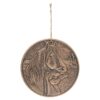 Bronze Terracotta 'Apache' Plaque By Lisa Parker