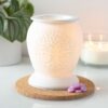 Tree of Life White Ceramic Electric Oil Burner Tree of Life White Ceramic Electric Oil Burner