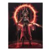 19x25cm Fire Element Sorceress Canvas Plaque by Anne Stokes