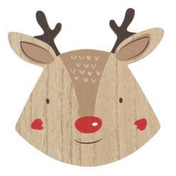Alternative view of Set of 4 Reindeer Coasters