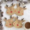 Set of 4 Reindeer Coasters Set of 4 Reindeer Coasters