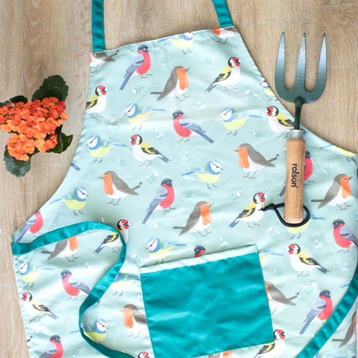 British Garden Birds Cotton Apron British Garden Birds Cotton Apron - Image 4