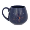 Blue Crescent Moon Rounded Mug Blue Crescent Moon Rounded Mug