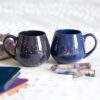 Blue Crescent Moon Rounded Mug