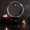 Large Clear Crystal Ball on Stand Large Clear Crystal Ball on Stand