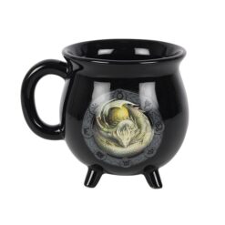 Alternative view of Ostara Colour Changing Cauldron Mug by Anne Stokes