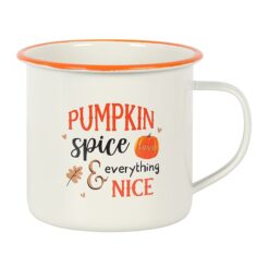 Alternative view of Pumpkin Spice Enamel Mug