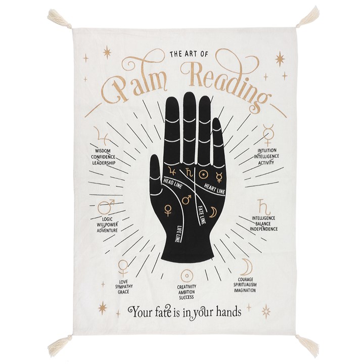 Large Palm Reading Wall Tapestry Large Palm Reading Wall Tapestry