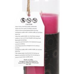 Alternative view of Floral 'Friendship' Spell Tube Candle