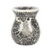 Small Gunmetal Grey Crackle Oil Burner Small Gunmetal Grey Crackle Oil Burner