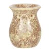 Large Gold Crackle Glass Oil Burner Large Gold Crackle Glass Oil Burner
