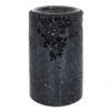 Black Crackle Glass Pillar Oil Burner