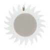 47cm Round White Glitter Angel Wing Mirror