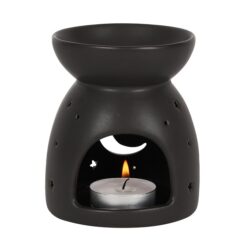 Alternative view of Black Mystical Moon Cut Out Oil Burner