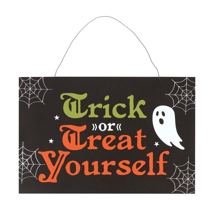 Trick or Treat Yourself Hanging Sign Trick or Treat Yourself Hanging Sign