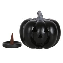 Alternative view of Black Pumpkin Incense Cone Holder