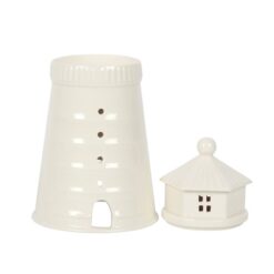 Alternative view of White Lighthouse Oil Burner