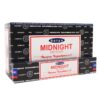 12 Packs of Midnight Incense Sticks by Satya 12 Packs of Midnight Incense Sticks by Satya