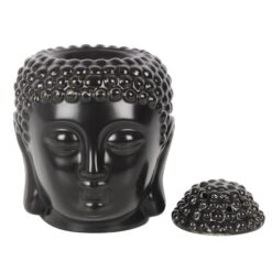 Alternative view of Black Buddha Head Oil Burner