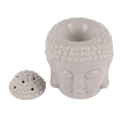 Alternative view of Small Grey Buddha Head Oil Burner