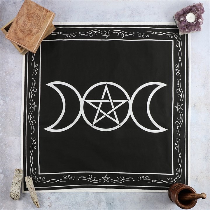 70x70cm Triple Moon Altar Cloth 70x70cm Triple Moon Altar Cloth - Image 2