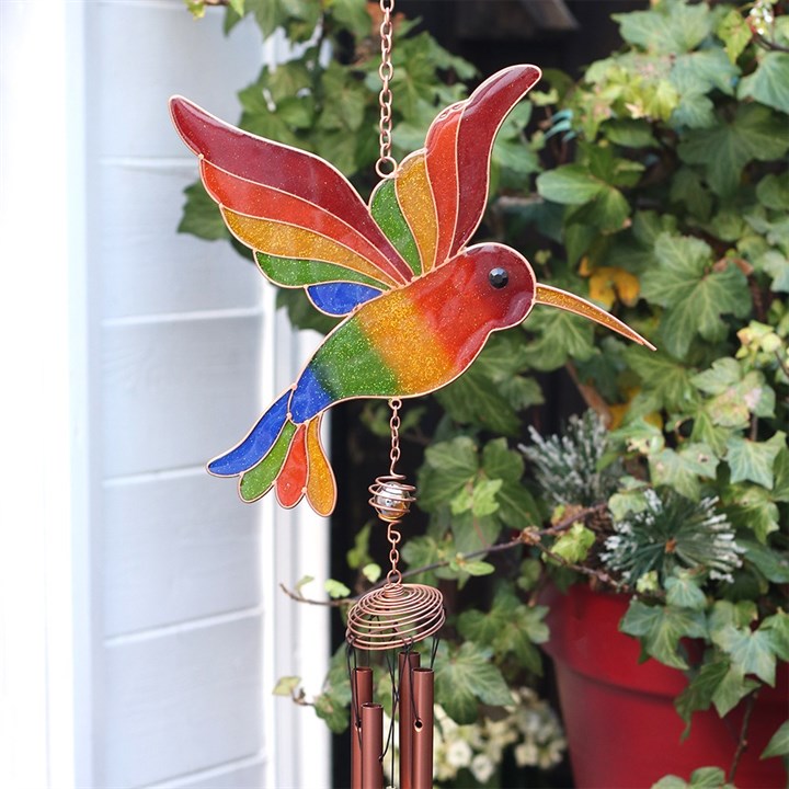 Multicoloured Hummingbird Windchime Multicoloured Hummingbird Windchime - Image 3