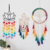 100cm Rainbow Beaded Tree of Life Dreamcatcher 100cm Rainbow Beaded Tree of Life Dreamcatcher