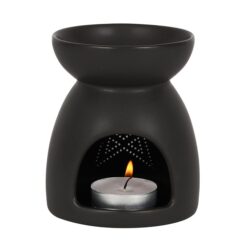 Alternative view of Black Pentagram Cut Out Oil Burner