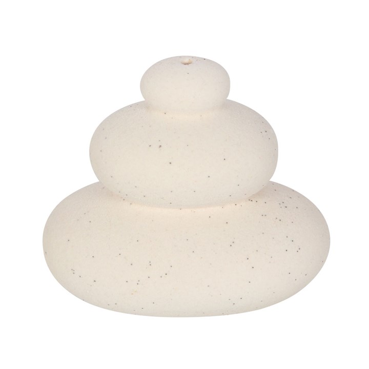 Cream Speckle Balancing Stones Incense Stick Holder Cream Speckle Balancing Stones Incense Stick Holder - Image 3